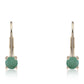 Kolczyki z 9K złota z brazylijskim szmaragdem