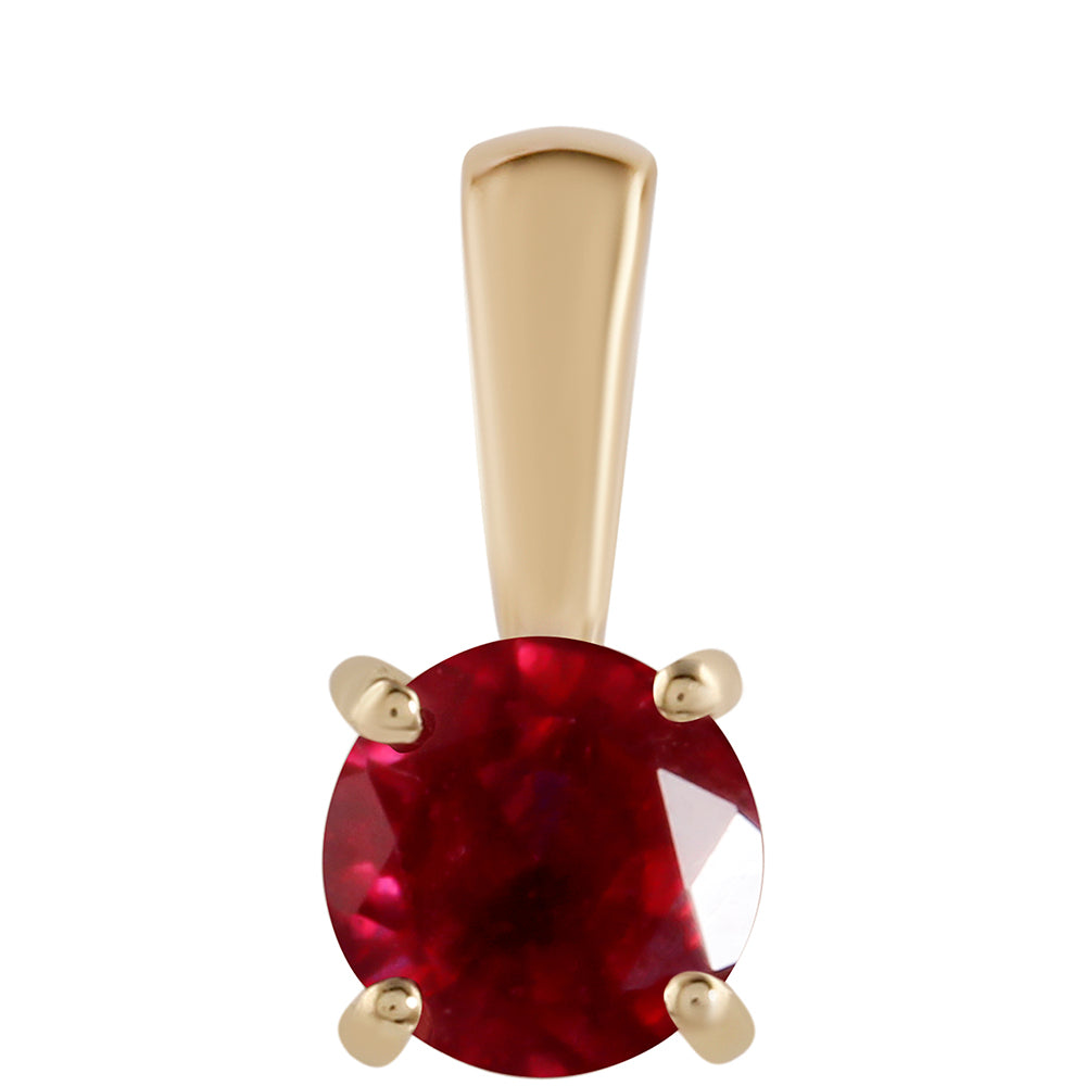 Zawieszka z 9K złota z malgaskim rubinem 1 
