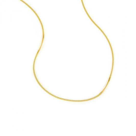 Łańcuszek srebrny pozłacany