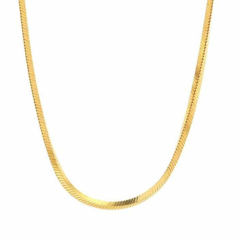 Łańcuszek srebrny pozłacany