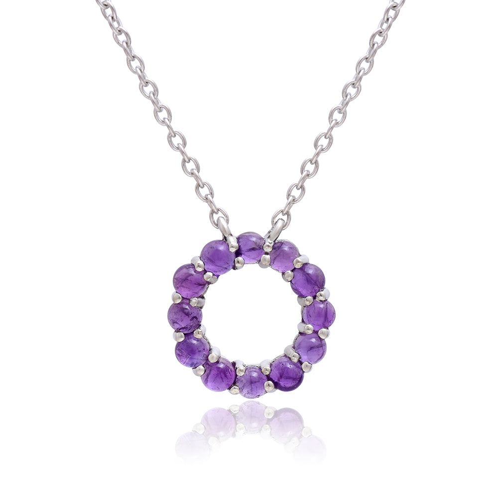 Zawieszka ze srebra próba 925 z marokańskim ametystem 4 