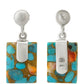 Kolczyki ze srebra próbe 925 z turkusem Oyster