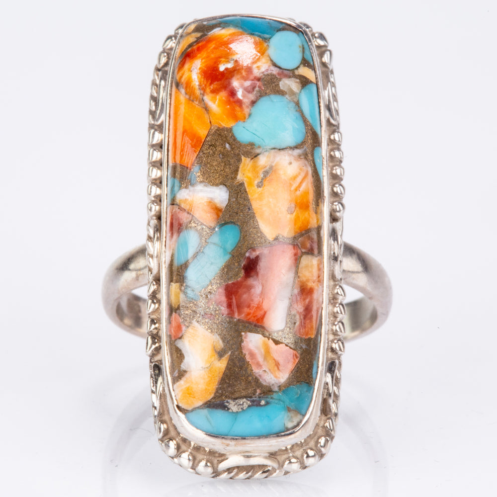 Pierścionek ze srebra próby 925 z turkusem Oyster