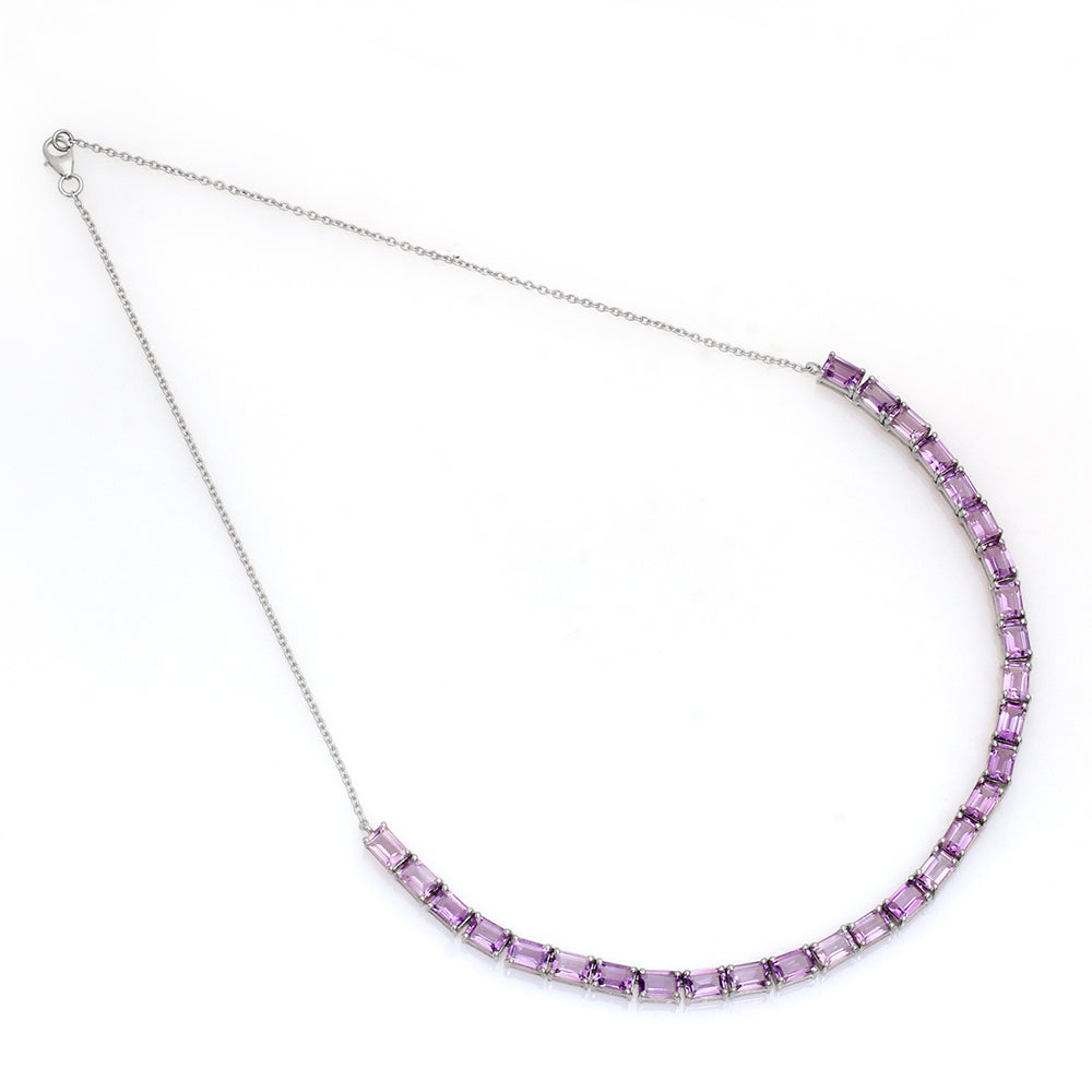 Bransoletka ze srebra próba 925 z brazylijskim ametystem