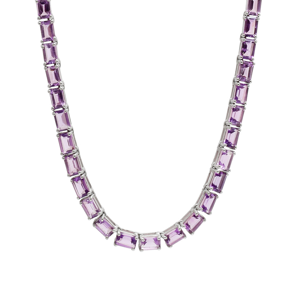 Bransoletka ze srebra próba 925 z brazylijskim ametystem 4 