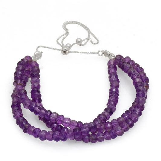 Naszyjnik ze srebra próby 925 z brazylijskim ametystem