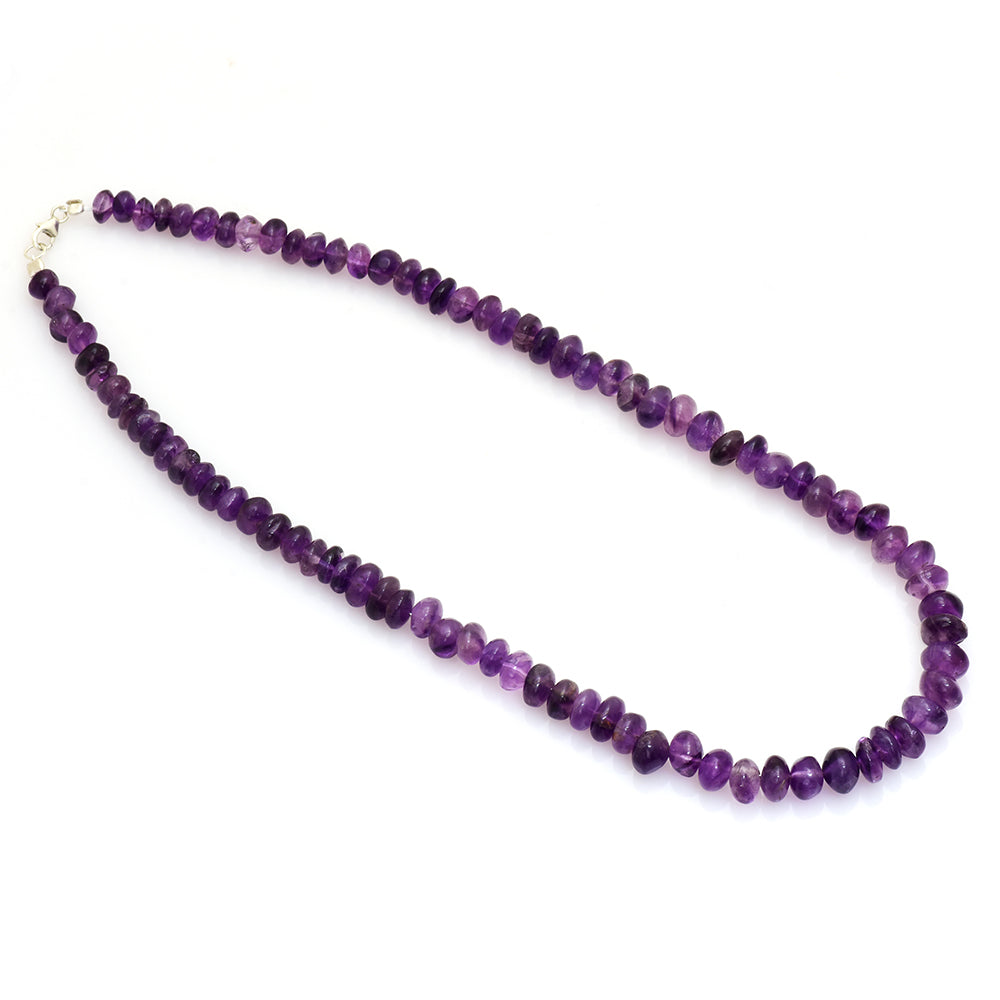 Naszyjnik ze srebra próby 925 z brazylijskim ametystem 3 