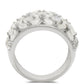 Pierścionek ze srebra próby 925 z tęczowym kamieniem księżycowym i białym topazem