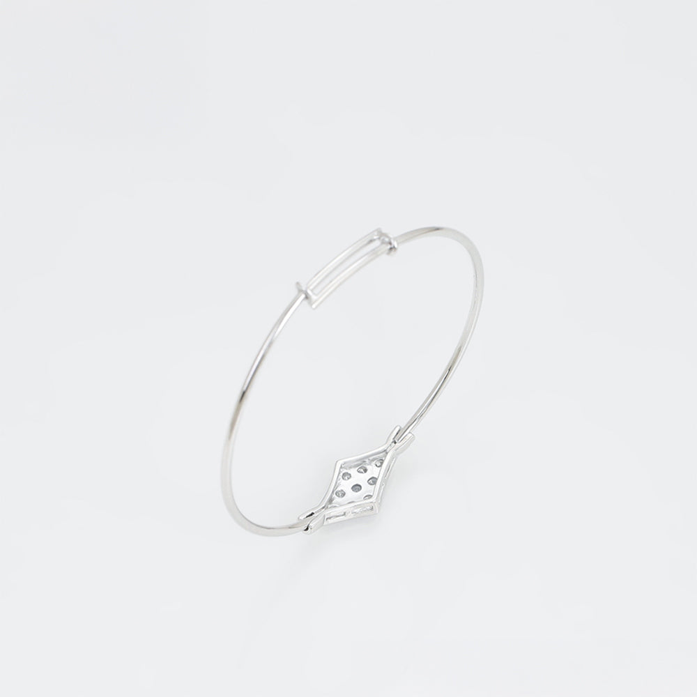 Bransoletka pozłacana z białym kryształem emporia®