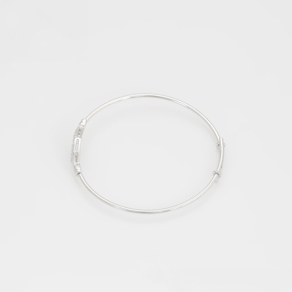 Bransoletka pozłacana z białym kryształem emporia® 7 