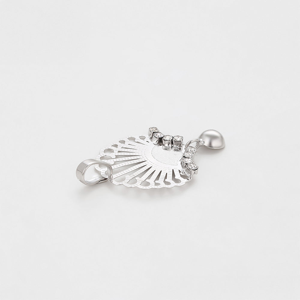 Zestaw pozłacane z białym kryształem emporia® ( Kolczyki+Zawieszka ) 9 