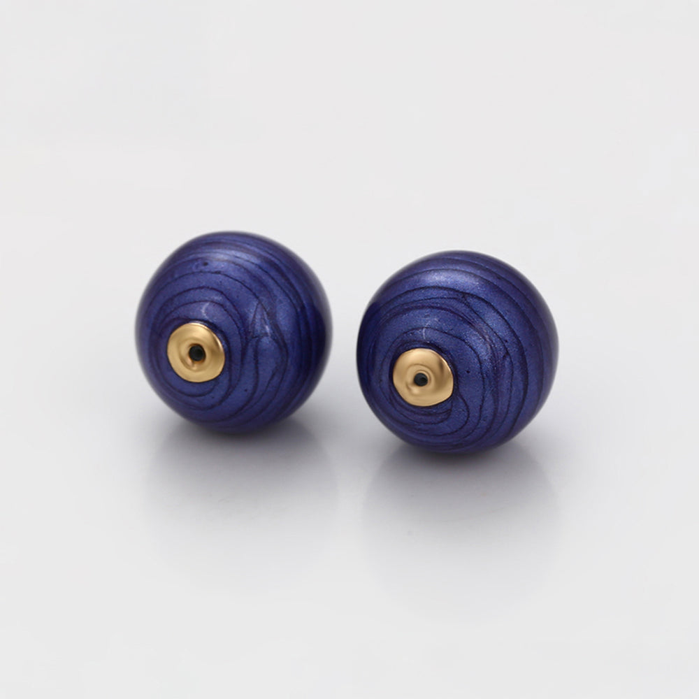 Amulet pozłacany z niebieskim kryształem emporia® 8 