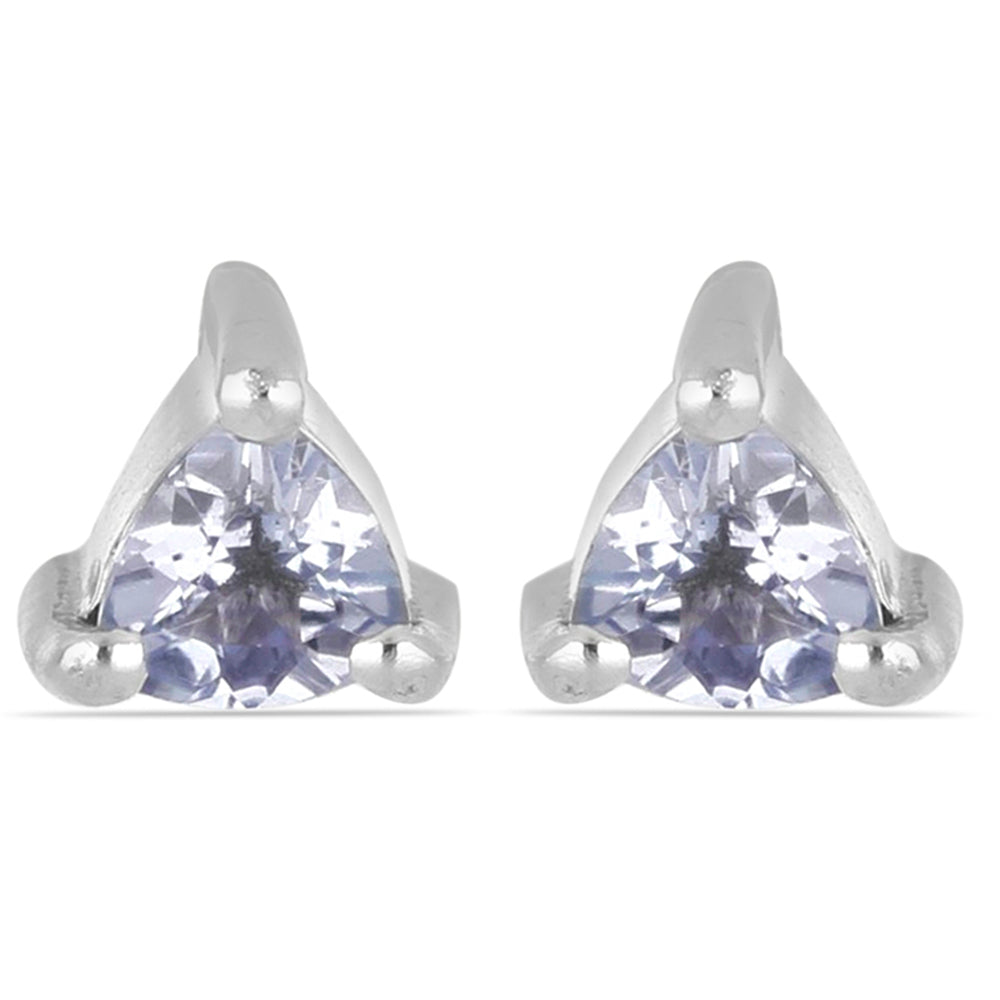 Kolczyki ze srebra próbe 925 z tanzanitem 1 