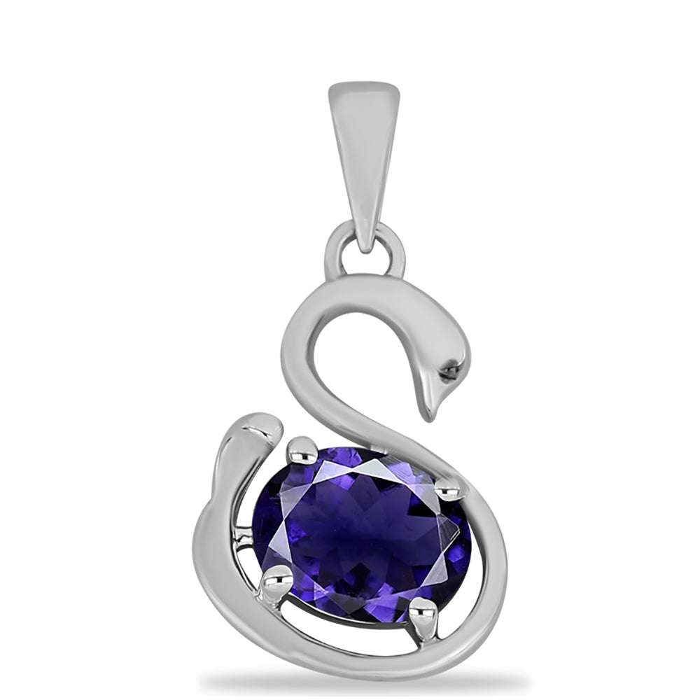 Zawieszka ze srebra próba 925 z iolitem