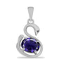 Zawieszka ze srebra próba 925 z iolitem