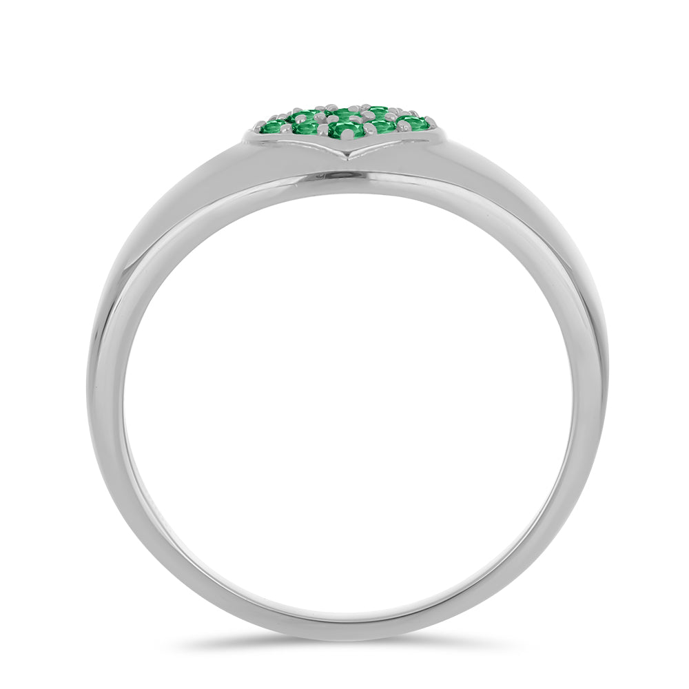 Pierścionek ze srebra próby 925 z naturalnym aleksandrytem 2 