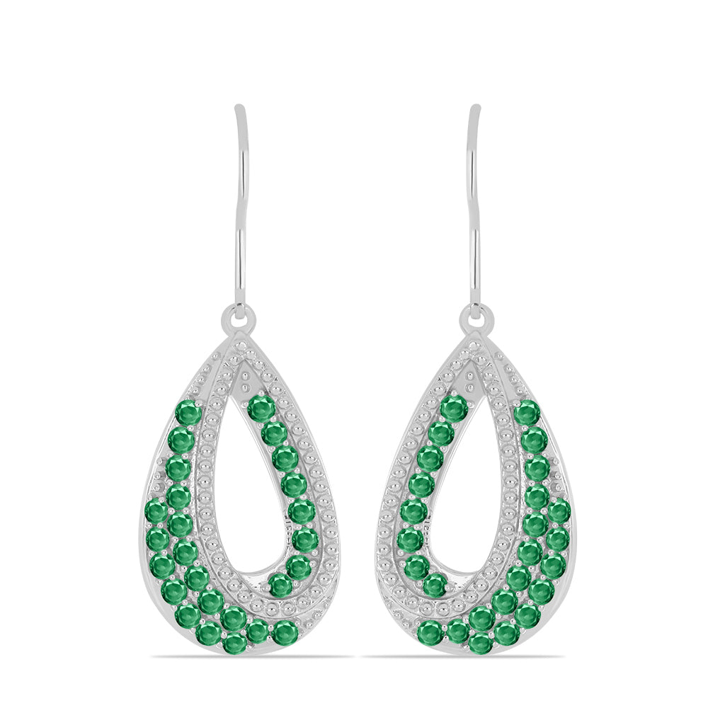 Kolczyki ze srebra próbe 925 z naturalnym aleksandrytem 1 