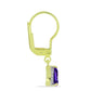 Kolczyki srebrne pozłacane z marokańskim ametystem i białym topazem