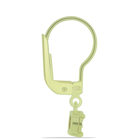 Kolczyki srebrne pozłacane z czerwonym diamentem