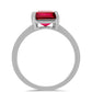 Pierścionek ze srebra próby 925 z malgaskim rubinem