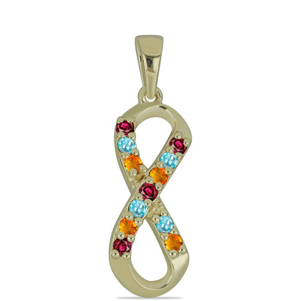 Zawieszka srebrna pozłacana z turmalinem 1 