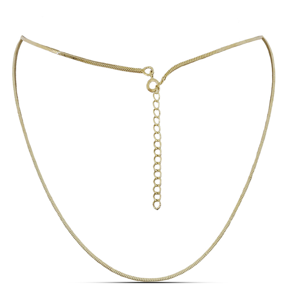 Łańcuszek srebrny pozłacany ( Naszyjnik )