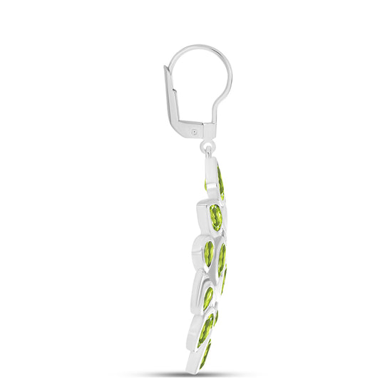 Kolczyki ze srebra próbe 925 z perydotem