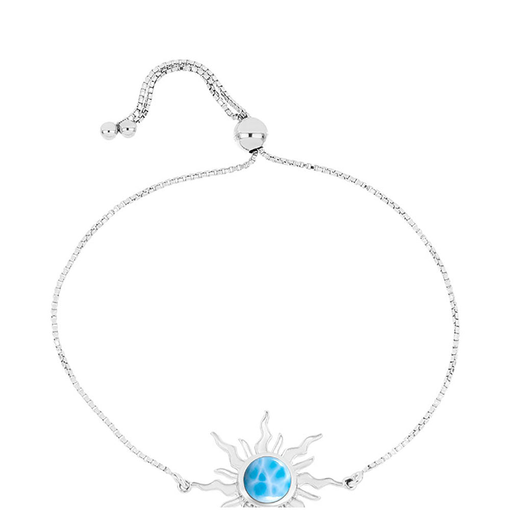 Bransoletka ze srebra próba 925 z larimarem 1 