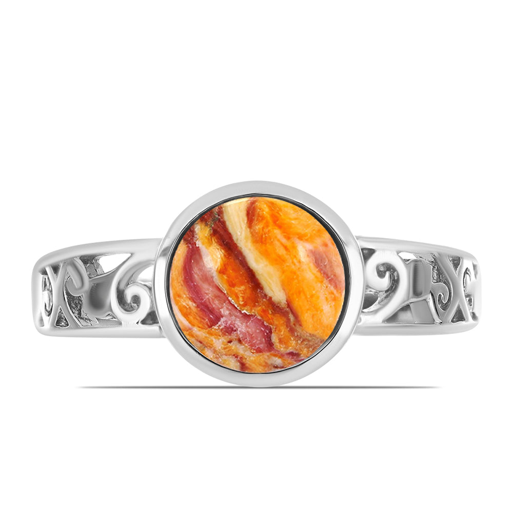 Pierścionek ze srebra próby 925 z muszlą lwia łapa 1 