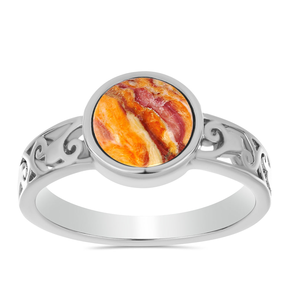 Pierścionek ze srebra próby 925 z muszlą lwia łapa 3 