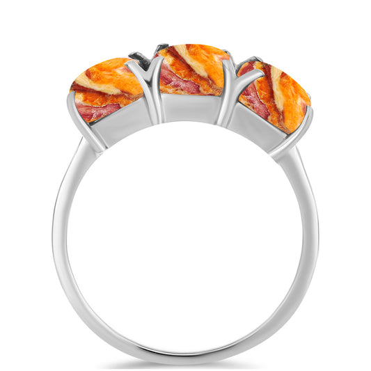 Pierścionek ze srebra próby 925 z muszlą lwia łapa