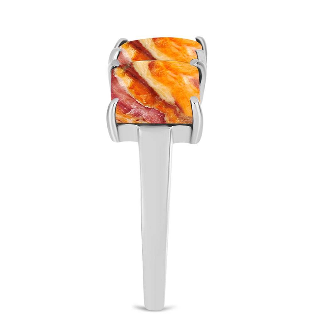 Pierścionek ze srebra próby 925 z muszlą lwia łapa 4 