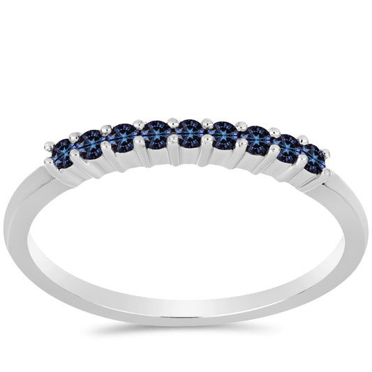 Pierścionek ze srebra próby 925 z "Purpurowym Imperialnym" mossanitem