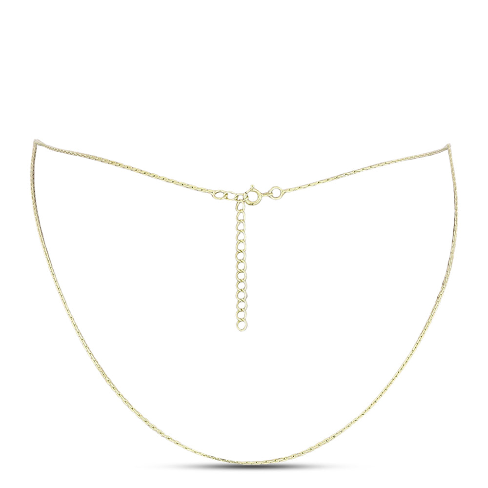 Łańcuszek srebrny pozłacany