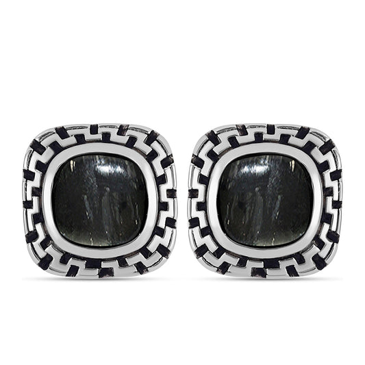 Kolczyki ze srebra próbe 925 z jaspisem