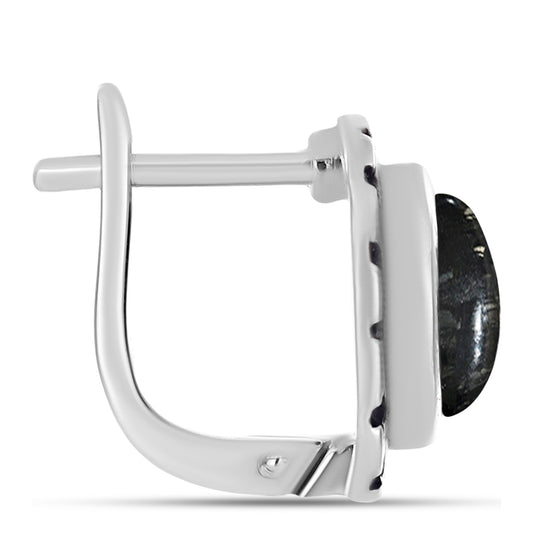 Kolczyki ze srebra próbe 925 z jaspisem