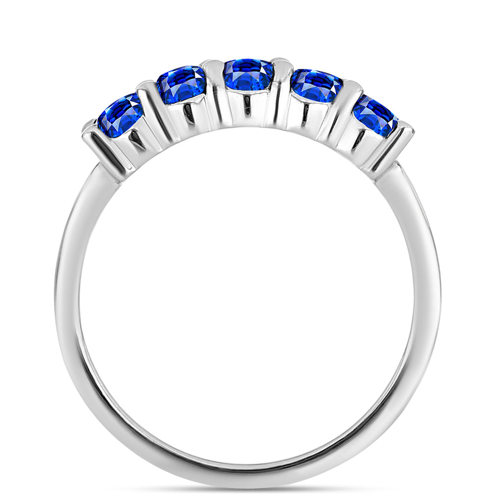 Zestaw ze srebra próbe 925 z australijskim niebieskim szafirem ( Kolczyki+Pierścionek +Zawieszka ) 5 