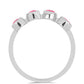 Pierścionek ze srebra próby 925 z różowym opalem