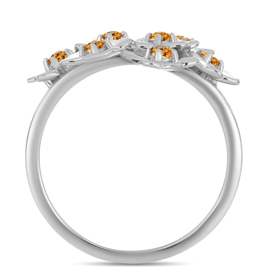 Pierścionek ze srebra próby 925 z imperialnym żółtym topazem