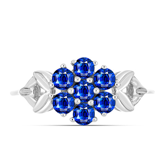 Pierścionek ze srebra próby 925 z australijskim niebieskim szafirem