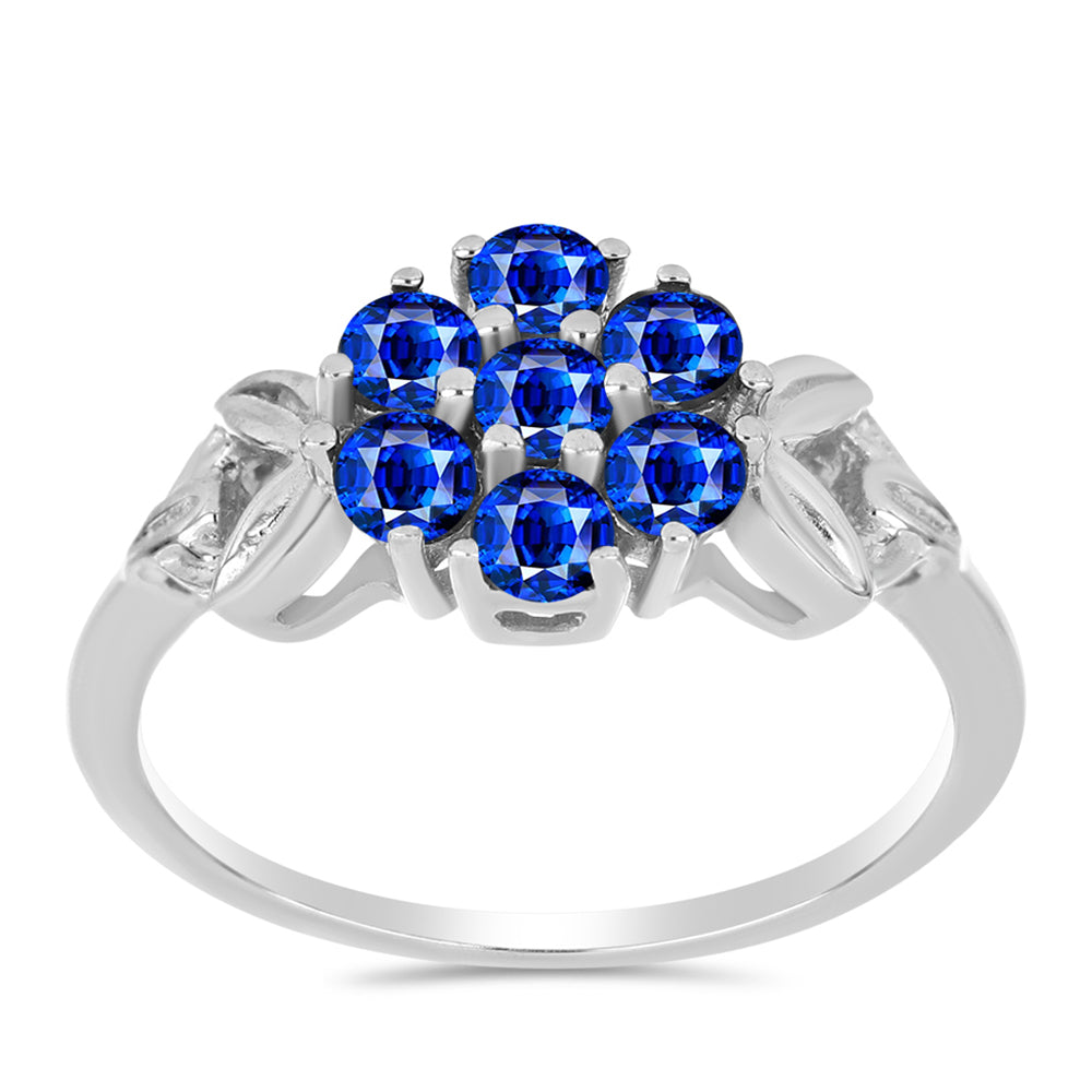 Pierścionek ze srebra próby 925 z australijskim niebieskim szafirem