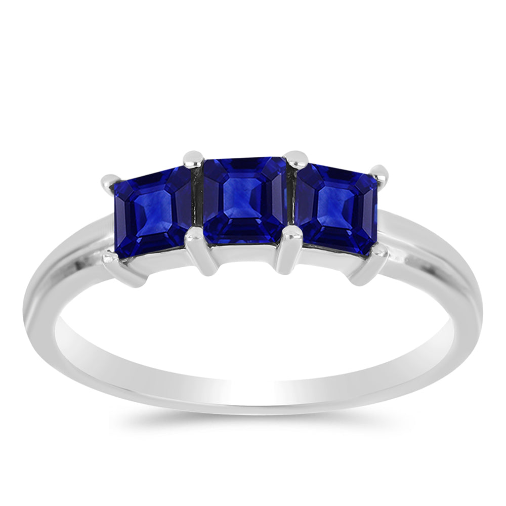 Pierścionek ze srebra próby 925 z australijskim niebieskim szafirem 3 