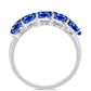 Pierścionek ze srebra próby 925 z australijskim niebieskim szafirem