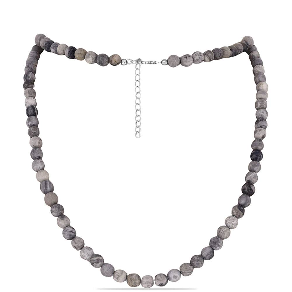 Naszyjnik ze srebra próby 925 z jaspisem 1 