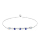 Bransoletka ze srebra próba 925 z tanzanitem klasy AAA i białym etiopskim opalem