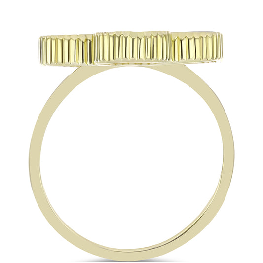 Pierścionek srebrny pozłacany z matką pereł