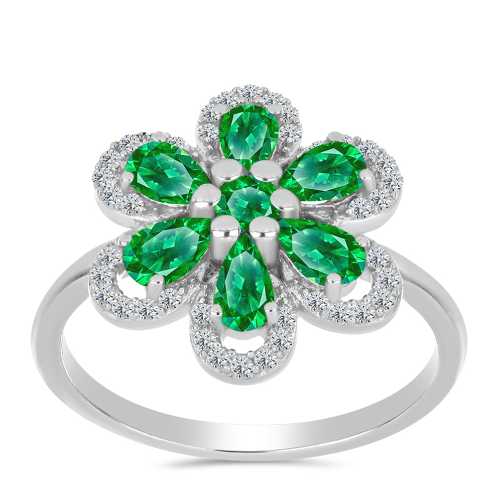 Pierścionek ze srebra próby 925 z Granatem Kijani 3 