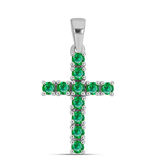 Zawieszka ze srebra próba 925 z Granatem Kijani