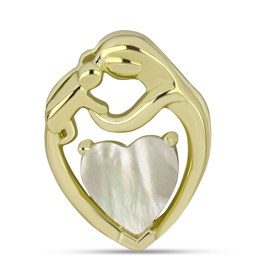 Zawieszka srebrna pozłacana z matką pereł 1 