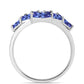 Pierścionek ze srebra próby 925 z tanzanitem klasy AAA